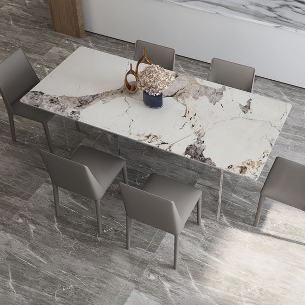 Acrylic Contemporary Rectangular Table Sintered Stone Table for Dining Room Clearhalo ' dining_table' 'Dining Tables & Seating' 'Dining Tables' 'furn' 'furn_dining_table' 'Furniture' 'furniture_dining_table' 'Kitchen & Dining Furniture' 'kitchen&dining_furn' 'kitchen' 'kitchen_dining_table' 1200x1200_5d9634b3-d5cb-4306-a97b-cf8697f9c11c