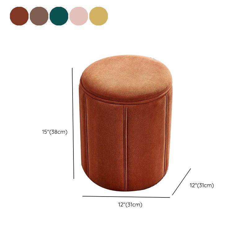 Modern Round Pouf Pure Color Tear Resistant Pouf for Drawing Room Clearhalo 'furn' 'furn_ottomans_poufs' 'Furniture' 'Living Room Furniture' 'Ottomans & Poufs' 'ottomans_poufs' 1200x1200_5d97956f-d073-44d0-ac0c-9c48244decc8