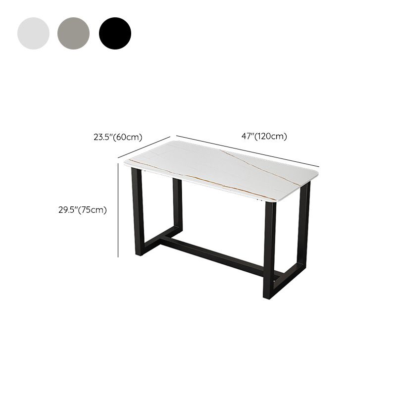 Desca da ufficio contemporanea rettangolo antico finitura di computer