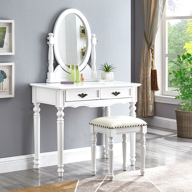 Traditional Vanity Dressing Table Set Solid Wood Make-up Vanity Clearhalo 'Bedroom Furniture' 'furn' 'furn_makeup_vanities' 'Furniture' 'Makeup Vanities' 'makeup_vanities' 1200x1200_5d99b75a-2a9a-432c-8686-64cede318698