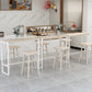 Rectangle Pine Wood Top Bistro Table Modern Pub Table with Metal Base Clearhalo 'Bar Furniture' 'Bar Tables' 'bar_tables' 'furn' 'furn_bar_tables' 'Furniture' 'Kitchen & Dining Furniture' 1200x1200_5d9a33ec-4381-4ae8-a872-be6b53fcbeb2