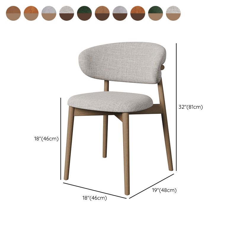 Esszimmer zeitgenössischer gepolsterter offener Essneitenstuhl