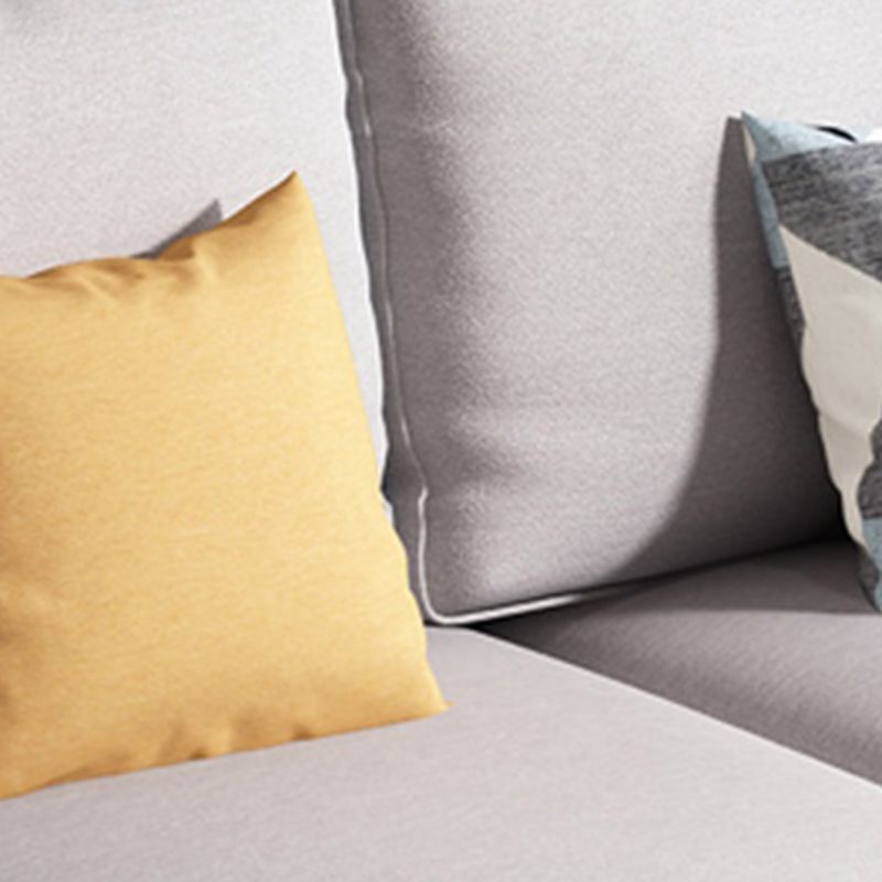 Contemporary Pillow Top Arms Sectional with Pillow Back for 4 People