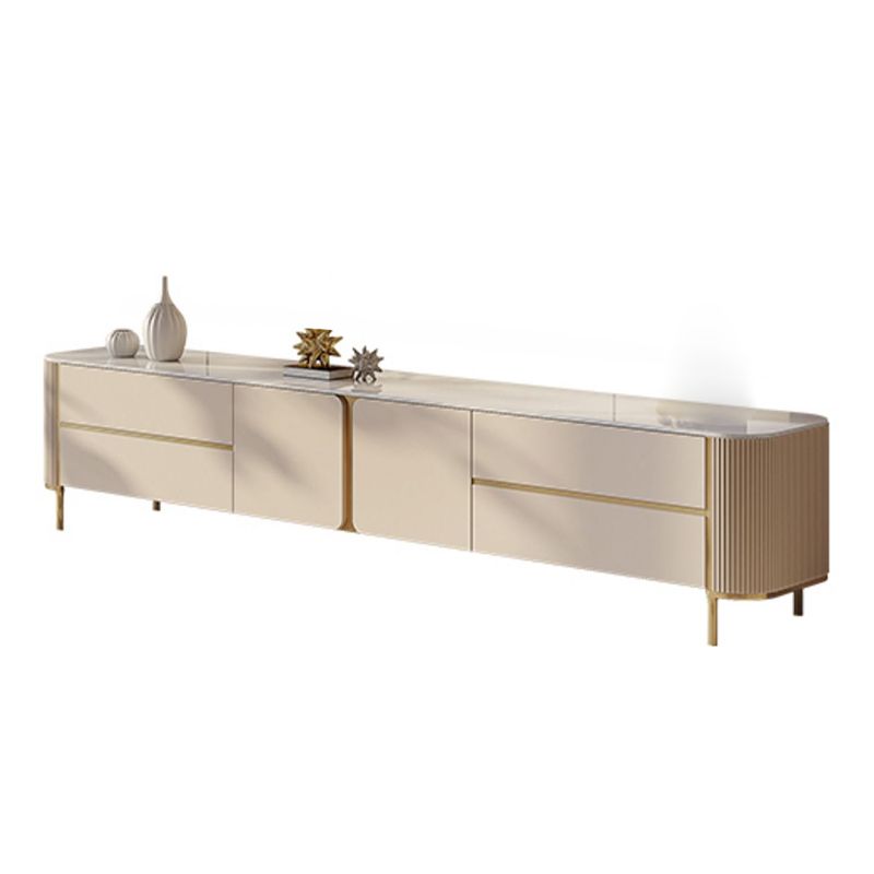 Modern TV Stand Console Stone TV Media Console with 4 Drawers Clearhalo 'furn' 'furn_tv_stands_entertainment_centers' 'Furniture' 'Living Room Furniture' 'TV Stands & Entertainment Centers' 'TV Stands & Media Storage Furniture' 'tv_stands_entertainment_centers' 1200x1200_5d9cf72b-32c9-4ea1-8bae-b6290dbfd933