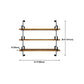 7.87 "W estantería de estilo industrial montado en la pared para la sala de estudio del hogar