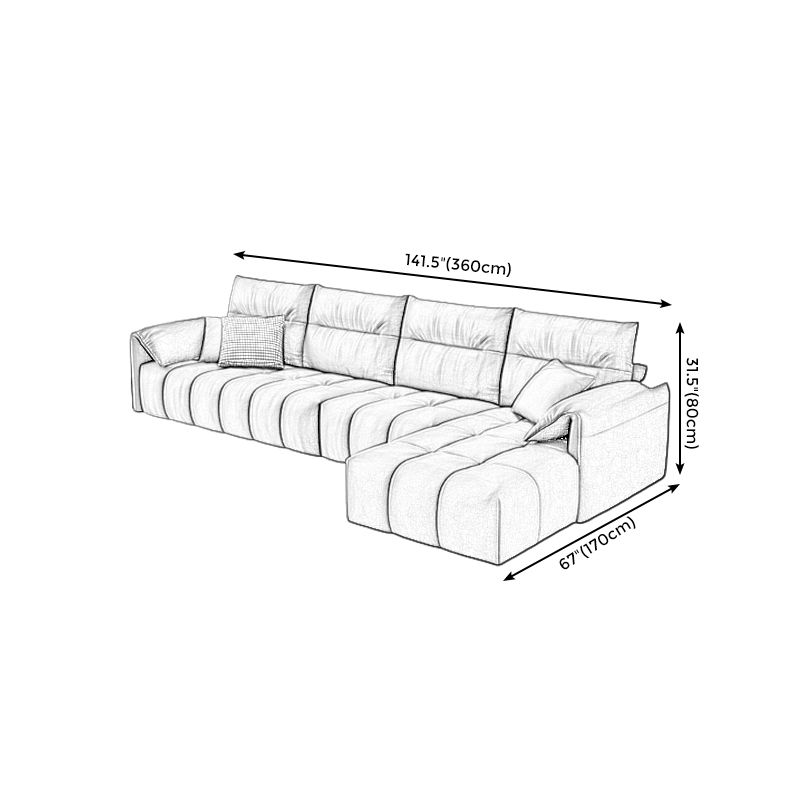 Dark Gray Cushion Back Contemporary Removable Cushions L-Shape Sofa & Chaise Clearhalo 'furn' 'furn_sectionals' 'Furniture' 'furniture_sectionals' 'kitchen' 'kitchen_sectionals' 'Living Room Furniture' 'Sectionals' 1200x1200_5d9da3c8-725d-4252-9cfb-d0ad1bc1c3c9