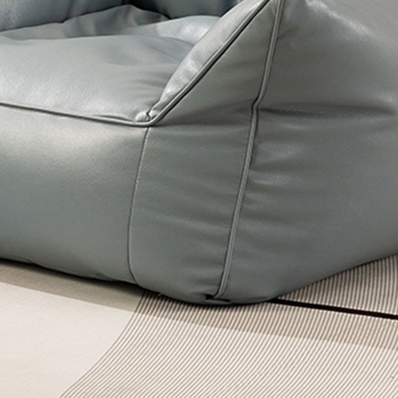 Sedia in vetro in pelle 31,4 "l x 31,4" w x 31,4 "H armi incluse sedia