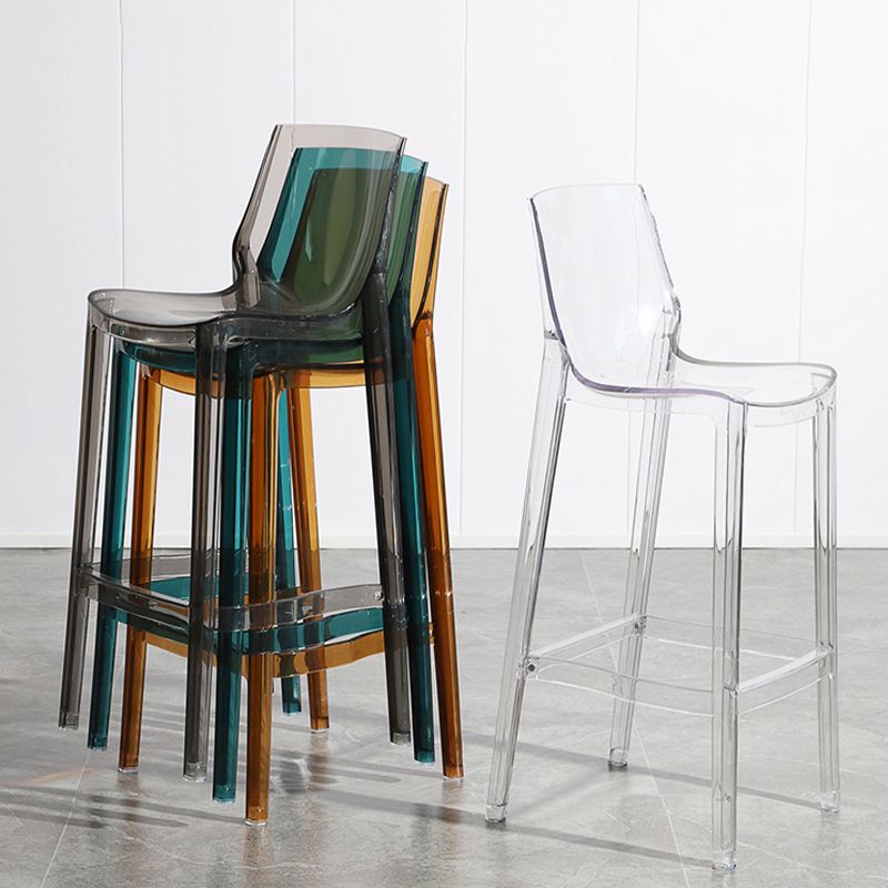 Industrial Armless Low Back Stool Acrylic Bar Stool for Living Room Clearhalo 'Bar Furniture' 'Bar Stools' 'bar_stools' 'furn' 'furn_bar_stools' 'Furniture' 'Kitchen & Dining Furniture' 1200x1200_5da15c1d-5269-4bfc-a0d6-92e75cc2d532