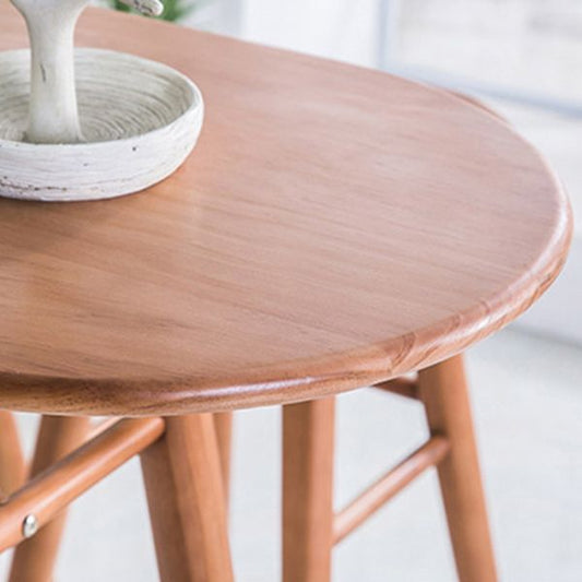 Contemporary Brown Wood Bar Table Free Form Counter Height Table with 4 Legs Clearhalo 'Bar Furniture' 'Bar Tables' 'bar_tables' 'furn' 'furn_bar_tables' 'Furniture' 'Kitchen & Dining Furniture' 1200x1200_5da1e234-c96b-4e21-a488-34f1c86724b9