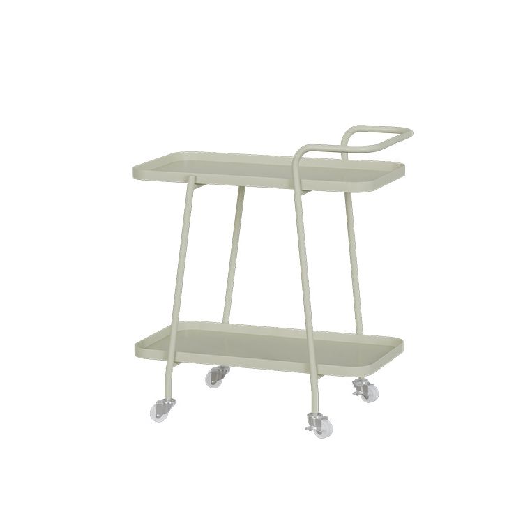Rectangular Metal End Table with Casters Glam 22.8" Tall Side Table with Shelf Clearhalo 'Coffee & Accent Tables' 'End & Side Tables' 'end_side_tables' 'furn' 'furn_end_side_tables' 'Furniture' 'Living Room Furniture' 1200x1200_5da2bc1c-a115-4e23-a40b-bcb146149407