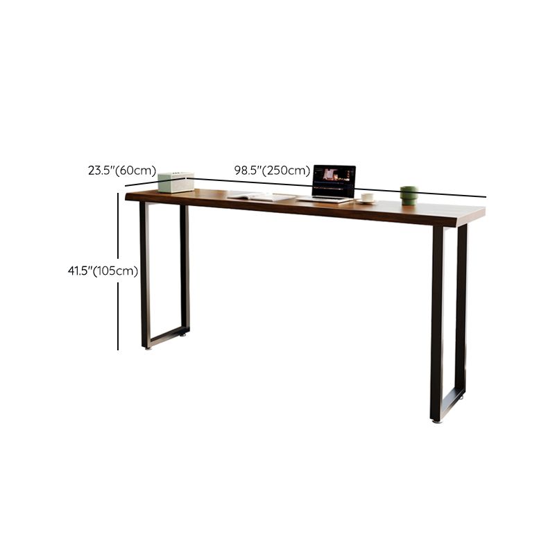 Modern Rectangle Wood Bar Table Metal Base for Milk Tea Shop Clearhalo 'Bar Furniture' 'Bar Tables' 'bar_tables' 'furn' 'furn_bar_tables' 'Furniture' 'Kitchen & Dining Furniture' 1200x1200_5da49440-8ef7-421d-b679-8c804ee40413