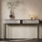 Rectangle Console Table Scratch Resistant with Stone Top for Hall