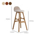 Ash Solid Wood Frame Armless Bar Stool Indoor Upholstered Bar Stool Clearhalo 'Bar Furniture' 'Bar Stools' 'bar_stools' 'furn' 'furn_bar_stools' 'Furniture' 'Kitchen & Dining Furniture' 1200x1200_5da791ed-b1b4-4337-9e3f-ea0f43824bc6