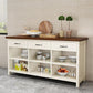 Modern Simple Home Dining Kitchen Island Tafel rechthoekige voorbereidingstafel