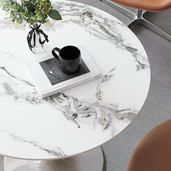 Modern 1/2/3/4/5 Pieces Dining Set Round Sintered Stone Dining Table Set Clearhalo 'Dining Room Sets' 'Dining Tables & Seating' 'dining_room_set' 'furn' 'furn_dining_room_set' 'Furniture' 'furniture_dining_room_set' 'Kitchen & Dining Furniture' 1200x1200_5db63365-6f55-4efd-ae87-d8470ac80d0e