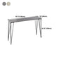 Stone Bar Dining Table Industrial Bar Dining Table with 4 Black Legs Clearhalo 'Bar Furniture' 'Bar Tables' 'bar_tables' 'furn' 'furn_bar_tables' 'Furniture' 'furniture_bar_tables' 'Kitchen & Dining Furniture' 1200x1200_5db66bee-88c9-4455-91c0-c84919e88de3