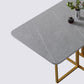 Modern Gray Dining Table Sintered Stone Drop-Leaf 59" Dining Table for Home Use Clearhalo ' dining_table' 'Dining Tables & Seating' 'Dining Tables' 'furn' 'furn_dining_table' 'Furniture' 'furniture_dining_table' 'Kitchen & Dining Furniture' 'kitchen&dining_furn' 'kitchen' 'kitchen_dining_table' 1200x1200_5db71d00-0720-4e80-a85e-e949bd616a69