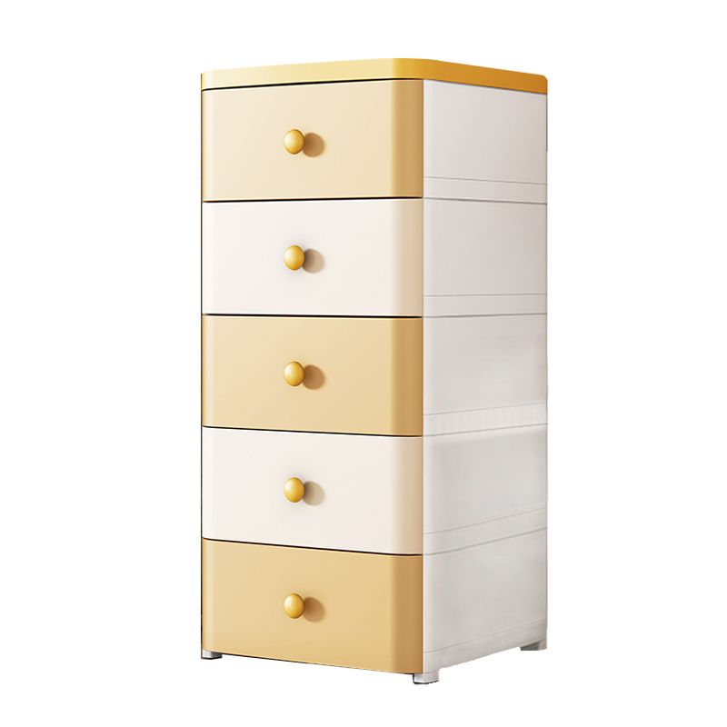 5-Drawer Wardrobe Armoire with Legs Modern Plastic Storage Cabinet Clearhalo 'Armoires & Wardrobes' 'armoires_wardrobes' 'Bedroom Furniture' 'furn' 'furn_armoires_wardrobes' 'Furniture' 1200x1200_5db72fd8-cc3e-4548-a5b4-e8aff2366118