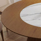 Contemporary Sintered Stone Table Round Table Set 1/6/8/9/12 Pieces Dining Set Clearhalo 'Dining Room Sets' 'Dining Tables & Seating' 'dining_room_set' 'furn' 'furn_dining_room_set' 'Furniture' 'Kitchen & Dining Furniture' 1200x1200_5db82033-f2eb-4609-a6e2-8022c2ec70e1