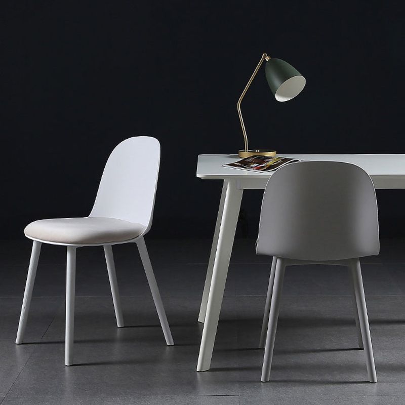 16'' Wide Dining Side Chairs Modern Plastic Indoor-Outdoor Solid Back Chair Clearhalo ' kitchen&dining_furn' 'Dining Chairs' 'Dining Tables & Seating' 'dining_chair' 'furn' 'furn_dining_chair' 'Furniture' 'furniture_dining_chair' 'Kitchen & Dining Furniture' 'kitchen' 1200x1200_5dbb04ce-b0c6-4b4d-8a45-3aaf54e3a4b0