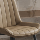 Scandinavian Study Room Leather Side Chair Matte Finish Parsons Dining Chairs Clearhalo ' kitchen&dining_furn' 'Dining Chairs' 'Dining Tables & Seating' 'dining_chair' 'furn' 'furn_dining_chair' 'Furniture' 'furniture_dining_chair' 'Kitchen & Dining Furniture' 'kitchen' 1200x1200_5dbd1dad-a529-4b36-bfb5-f03bd4f260c2