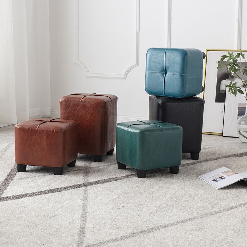 Moderne vlekbestendige Ottomaanse cirkelvorm Geelleren kubus