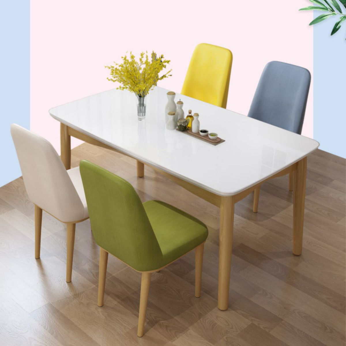 Modern Sintered Stone Table Set of 5/7 with Rectangle Table Dining Set with Leather Chairs Clearhalo 'Dining Room Sets' 'Dining Tables & Seating' 'dining_room_set' 'furn' 'furn_dining_room_set' 'Furniture' 'furniture_dining_room_set' 'Kitchen & Dining Furniture' 'kitchen&dining_furn' 'kitchen' 1200x1200_5dbda87b-1e3c-4e29-82d8-ee0e81edb9e3
