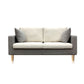 Contemporary Fabric Stationary Square Arm Loveseat with Loose Back Clearhalo 'furn' 'furn_sofas' 'Furniture' 'furniture_sofas' 'kitchen' 'kitchen_sofas' 'Living Room Furniture' 'Sofa' 'sofas' 1200x1200_5dbdb90d-0d33-4a0c-b7ee-fdc902adbb6f
