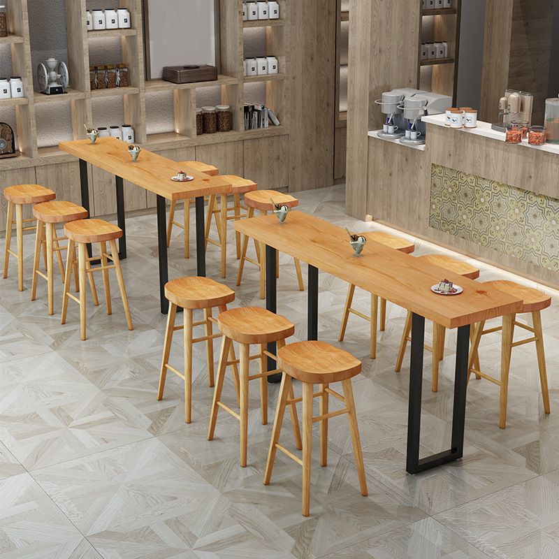 1/2/4/7/9 Pieces Industrial Rectangular Pub Table Set Wooden Counter Table Set Clearhalo 'Bar Furniture' 'furn' 'furn_home_bar_bar_sets' 'Furniture' 'Home Bars & Bar Sets' 'home_bar_bar_sets' 'Kitchen & Dining Furniture' 1200x1200_5dbdcca6-7e69-4f9a-ad47-2fcab11024d0