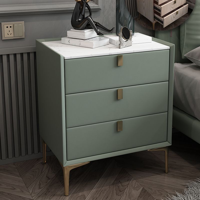 Tableau de tiroir en bois massif table de nuit 2 tiroir