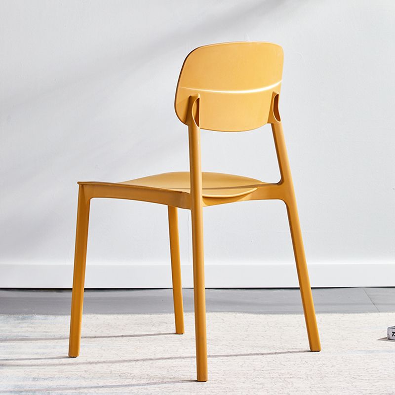 Minimalist Style Stackable Plastic Side Chair Colorful Armless Dining Chairs for Home Use Clearhalo ' kitchen&dining_furn' 'Dining Chairs' 'Dining Tables & Seating' 'dining_chair' 'furn' 'furn_dining_chair' 'Furniture' 'furniture_dining_chair' 'Kitchen & Dining Furniture' 'kitchen' 1200x1200_5dbe26aa-135e-45e6-9f35-3341d83d1551