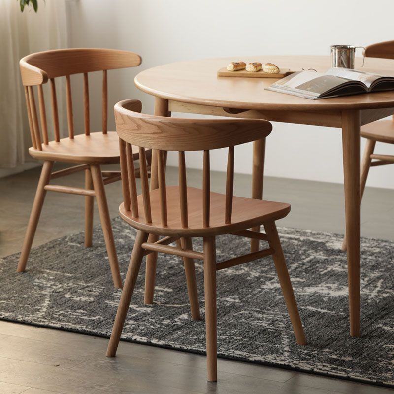 Silla lateral de madera sólida silla lateral tradicional windsor para comedor