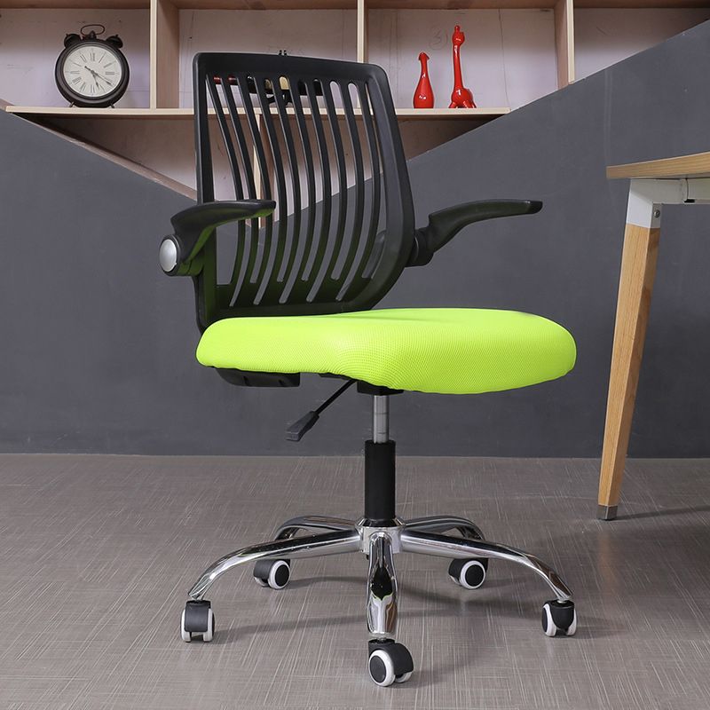 Modern Desk Chair Nylon Computer Chair Mid-Back Chair with Wheels Clearhalo 'furn' 'furn_office_chair' 'Furniture' 'Office Chairs' 'Office Furniture' 'office_chair' 1200x1200_5dbff848-e7cb-4fe9-ad5a-d62ddbe5b64e