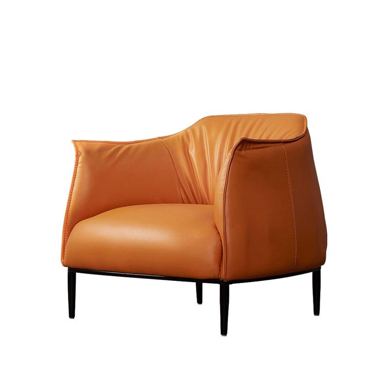 Chaise de bras en faux cuir 32.28 "L x 32.28" W x 29,92 "H Accent fauteuil pour le salon