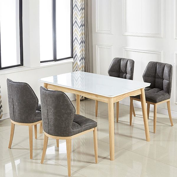 Leather Armless Dining Chairs Modern Upholstered Side Chairs with Metal Legs Clearhalo ' kitchen&dining_furn' 'Dining Chairs' 'Dining Tables & Seating' 'dining_chair' 'furn' 'furn_dining_chair' 'Furniture' 'furniture_dining_chair' 'Kitchen & Dining Furniture' 'kitchen' 1200x1200_5dc13d46-853c-47f2-8040-68988301c7f5