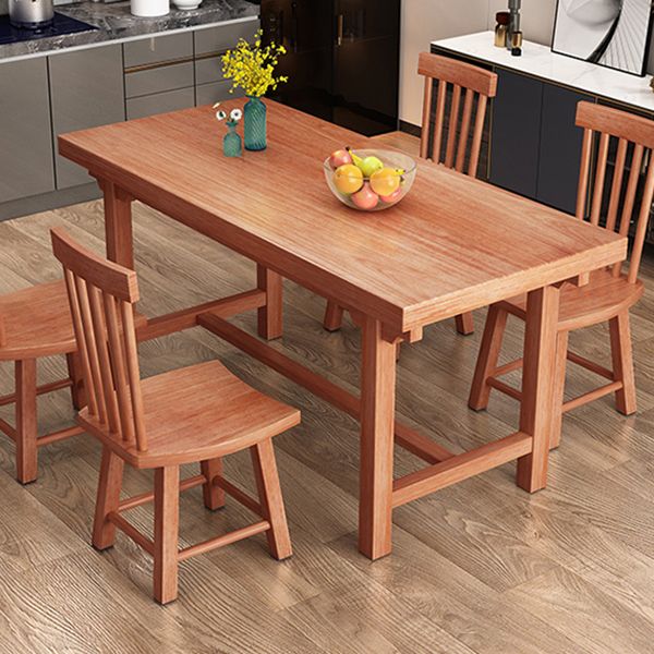Modern Solid Wood Standard Dining Table Kitchen Rectangle Dining Table with Trestle Base Clearhalo ' dining_table' 'Dining Tables & Seating' 'Dining Tables' 'furn' 'furn_dining_table' 'Furniture' 'furniture_dining_table' 'Kitchen & Dining Furniture' 'kitchen&dining_furn' 'kitchen' 'kitchen_dining_table' 1200x1200_5dc17f5f-3bc2-42b8-9cf5-97b31edc9892