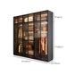 Modern Glass Wardrobe Cloth Rod Included Wardrobe Closet without Light Clearhalo 'Armoires & Wardrobes' 'armoires_wardrobes' 'Bedroom Furniture' 'furn' 'furn_armoires_wardrobes' 'Furniture' 1200x1200_5dc19432-9888-460b-a3ac-a639397b4295