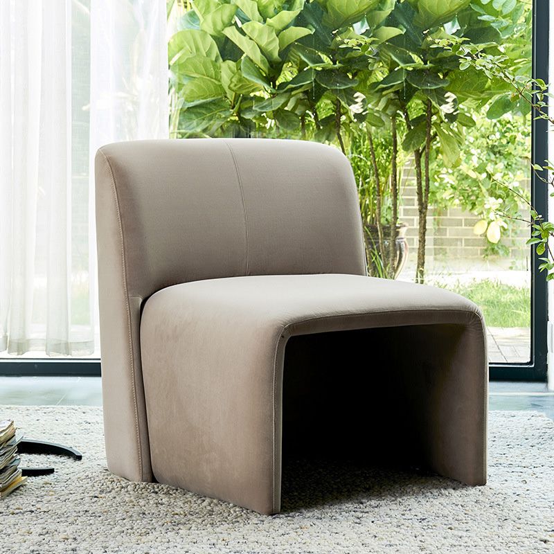Solid Colo Contemporary Accent Chair Sled Velvet Accent Room Chair Clearhalo 'Accent Chairs' 'accent_chairs' 'Chairs & Seating' 'furn' 'furn_accent_chairs' 'Furniture' 'Living Room Furniture' 1200x1200_5dc1bd14-773c-4666-b52a-972baad05853