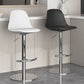 Modern Adjustable Height Swivel Low Back Bar Stool with Metal Base