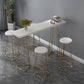 Glam Style Bar Table 42-inch Height Solid Wood Bistro Table for Living Room Clearhalo 'Bar Furniture' 'Bar Tables' 'bar_tables' 'furn' 'furn_bar_tables' 'Furniture' 'furniture_bar_tables' 'Kitchen & Dining Furniture' 1200x1200_5dc274f4-9831-4d70-b8d6-57d7515e9c39
