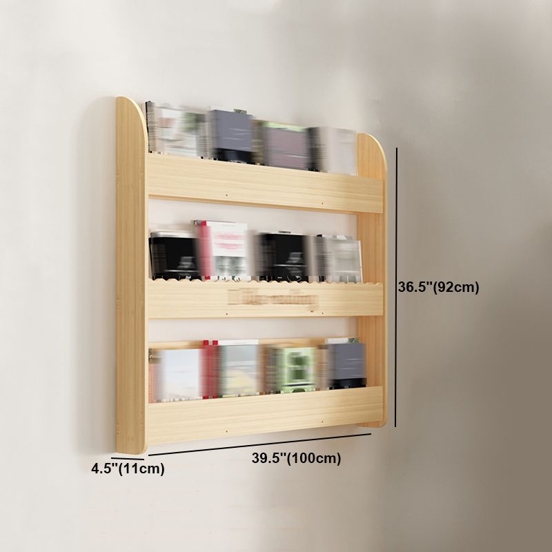 Modern Style Wooden Bookshelf Wall Mounted Shelf Bookcase for Study Room Clearhalo 'Bookcases' 'furn' 'furn_bookcases' 'Furniture' 'furniture_bookcases' 'kitchen' 'kitchen_bookcases' 'Living Room Furniture' 'Office Furniture' 1200x1200_5dc2b5c4-b4be-4a03-a6bb-6cf11f5b046c