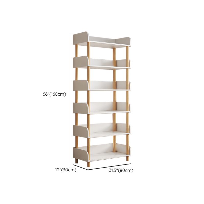 Scandinavische standaard boekenplank Open Back Engineered Wood Bookcast