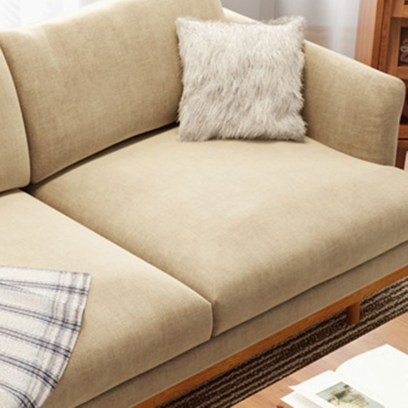 Divano di divano standard di lino moderno di incasso per soggiorno, appartamento