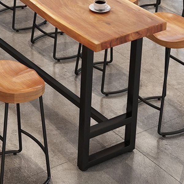 Modern 1/9 Pieces Bar Table Set Rectangle Wood Counter Table with High Stools Clearhalo 'Bar Furniture' 'furn' 'furn_home_bar_bar_sets' 'Furniture' 'Home Bars & Bar Sets' 'home_bar_bar_sets' 'Kitchen & Dining Furniture' 1200x1200_5dc682df-2f98-450a-9364-425ca9522d7d