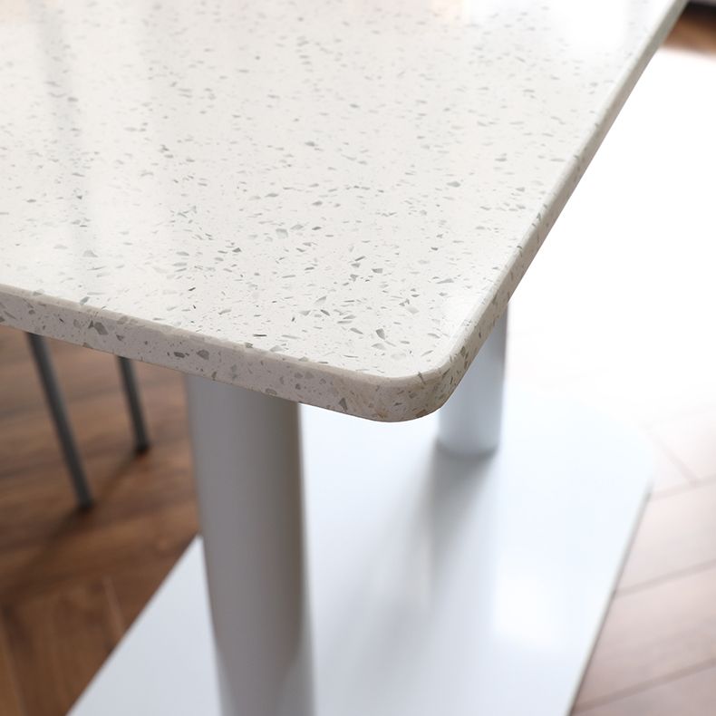 Industrial Style Dining Table Pedestal Dining Room Collection ,23.6"L x 23.6''W x 29.5"H Clearhalo ' dining_table' 'Dining Tables & Seating' 'Dining Tables' 'furn' 'furn_dining_table' 'Furniture' 'furniture_dining_table' 'Kitchen & Dining Furniture' 'kitchen&dining_furn' 'kitchen' 'kitchen_dining_table' 1200x1200_5dc75712-5e85-4a2d-8cee-487d995a950f