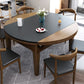 Mesa de comedor redonda Muebles de piedra estilo moderno con hoja abatible