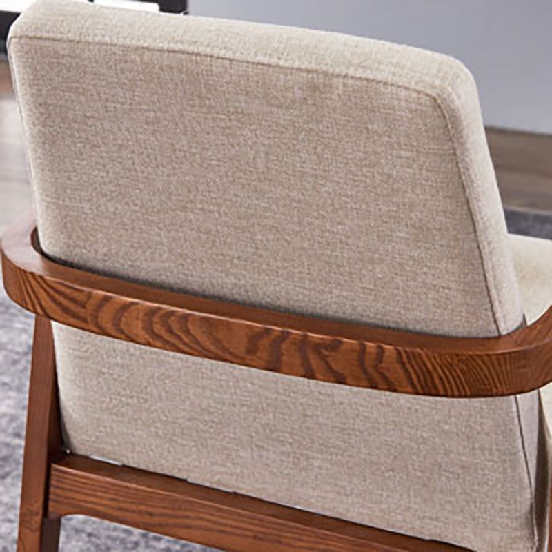 Traditional Wood Dining Chair for Home Use Solid Back Cushioned Chair with Arm Clearhalo ' kitchen&dining_furn' 'Dining Chairs' 'Dining Tables & Seating' 'dining_chair' 'furn' 'furn_dining_chair' 'Furniture' 'furniture_dining_chair' 'Kitchen & Dining Furniture' 'kitchen' 1200x1200_5dcbda27-2867-4afc-b0b4-7643a0fbb8da