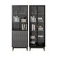 Vertical Glam Standard Bookcase Manufactured Wood Bookcase with Glass Door Clearhalo 'Bookcases' 'Furniture' 'furniture_bookcases' 'kitchen' 'kitchen_bookcases' 'Living Room Furniture' 'Office Furniture' 1200x1200_5dcea274-e928-49e1-aa0c-4cf96f72dcb0