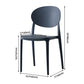 Nordic Plastic Open Back Dining Side Chair 33"H Acrylic Dining Chair for Restaurant Clearhalo ' kitchen&dining_furn' 'Dining Chairs' 'Dining Tables & Seating' 'dining_chair' 'furn' 'furn_dining_chair' 'Furniture' 'furniture_dining_chair' 'Kitchen & Dining Furniture' 'kitchen' 1200x1200_5dcfbab9-af4b-4a58-ba93-506cf27b4d75