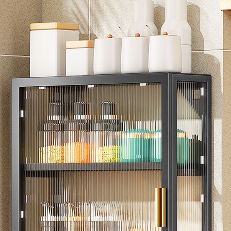 Armadio a buffet montato a parete per mobile in metallo contemporaneo per sala da pranzo